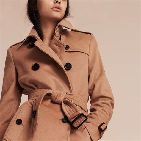 burberry trench coat in cashmere color cammello|burberry wool cashmere coat women's.